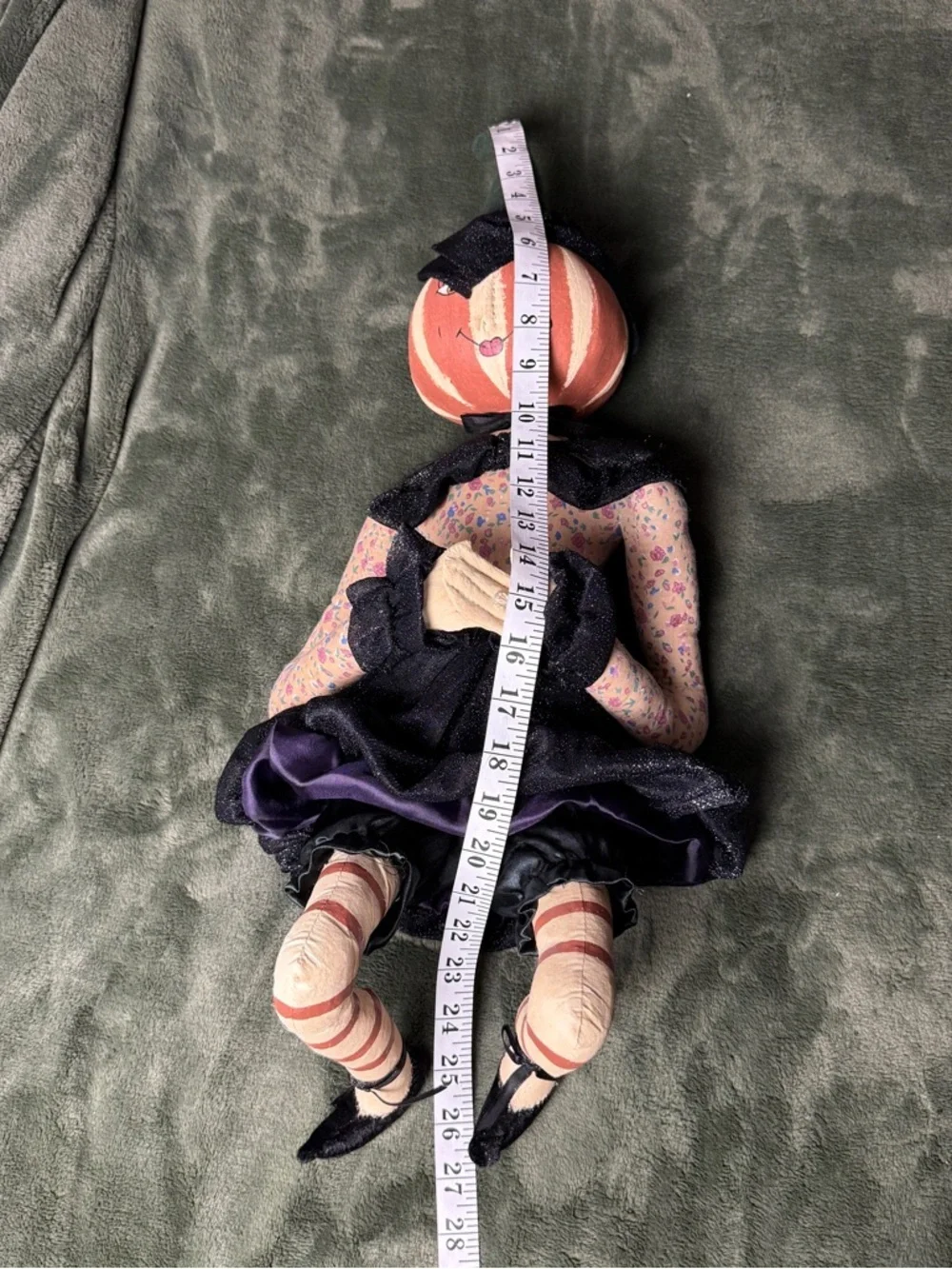 Halloween Lady Joe Spencer Colette Pumpkin Head Gathered Traditions Girl Doll